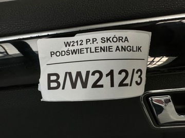 фото thumb №8, Оббивка двері боковина лівий перед mercedes e-klasa w212 підсвічувана англієць