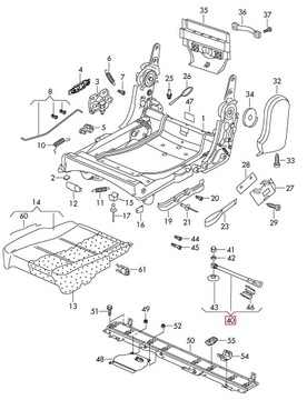 фото thumb №8, Кронштейн крепление сиденья зад vw touran 1t3 рестайлинг 1t0883501a
