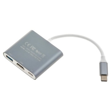 Адаптер-концентратор 3 в 1 USB-C HDMI 4K 60 Гц