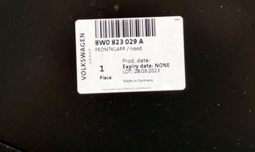 фото thumb №10, Капот крышка двигателя audi a4 s4 rs4 8w 8w0823029a новая org