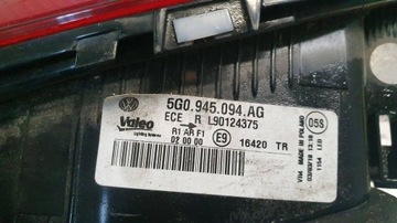 фото thumb №8, Лампа зад правая w крышка багажника vw golf 7 vii хэтчбек рестайлинг 5g0945094ag 12-