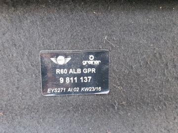 фото thumb №12, Mini r60 countryman 10-16 полка багажника задняя зад 9811137