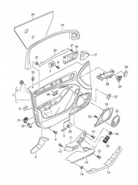 фото thumb №12, Рамка дверь правый перед audi a4 b8 8k 8k0867610