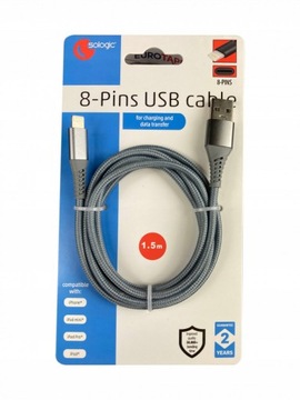 фото №1, Кабель usb - apple lightning sologic 1,5 m