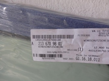 фото thumb №6, Скло лобове перед mercedes e-klasa w213 2021 a2136709801