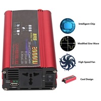 фото thumb №8, Перетворювач напруги автомобільний 2000 w адаптер зарядний пристрій usb