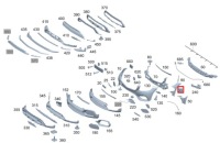Mercedes-benz glc x253 кронштейн бампера передний правого a2538857802 oem Цена, фото thumb