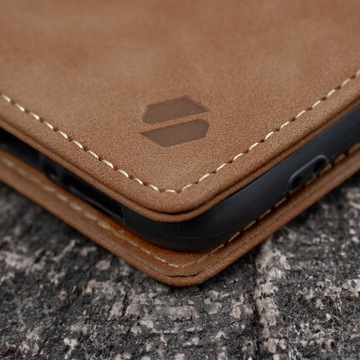 ELEGANCKIE ETUI Z KLAPKĄ SPACECASE WALLET SKÓRZANE DO REDMI NOTE 10 PRO