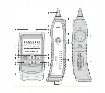 SZUKACZ PAR PRZEWODÓW TESTER SIECI WIRE TRACKER
