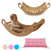 Качалка Монтессори «5 в 1»: письменный стол, стул, лестница для лазания, Wood Style