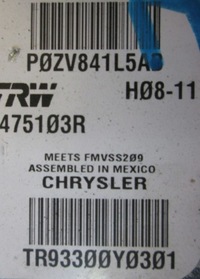 фото thumb №9, Chrysler town country pas левый правый ii iii ряд dodge grand caravan задняя