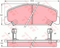 фото thumb №1, Gdb764 тормозная колодка тормозной kpl.