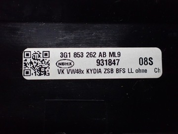 фото thumb №10, Панель перемикач керування pdc аварійні air 3g1853262ab vw passat b8 17r