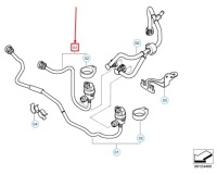 фото thumb №9, Клапан вентиляційний бака пального bmw 7 e65 з труба 13907515795 7515795