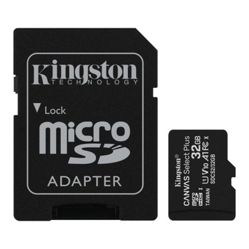 Карта памяти Kingston SDCS2/32GB SDHC 32 ГБ class 10 100MB/s + адаптер