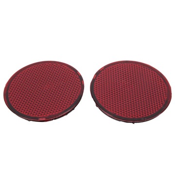 фото thumb №9, Nissan qashqai 2007-2015 2pcs круглий червоний відбивач бампера заднього