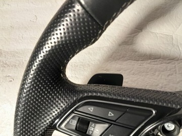фото thumb №10, Audi a4 b9 рестайлінг sedan кермо шкіра мультифункція з підігрівом пелюстки s-line