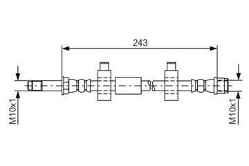 фото thumb №2, 1987476320 bos шланг тормоза гибкий