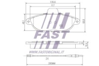 фото thumb №5, Fast тормозные колодки ham fiat scudo / ulysse 95 перед 2