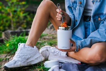 VIALLI ВАКУУМНЫЙ ТЕРМОС ДЛЯ ПИЩИ FUORI FOOD 0,5 л БЕЛАЯ СТАЛЬ