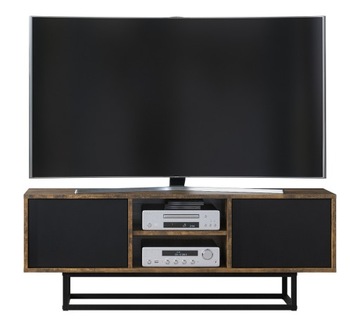LOFT INDUSTRIAL TV RTV ШКАФ СТОЛИК ЧЕРНЫЙ LFT001