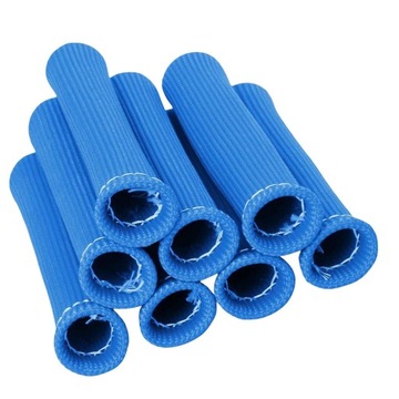 8Pcs Car Spark Plug Wire Boots Wrap Spark Blue