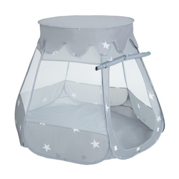NAMIOT SUCHY BASEN ZAMEK z piłkami kulki 200 szt NZ-100X-09-GREY