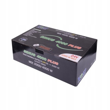 PRZETWORNICA NAPIĘCIA VOLT SINUS PLUS 24V 230V 4000W + PILOT