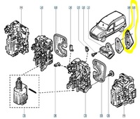 фото thumb №9, Зачіп замка нижній renault kangoo i оригінальний номер 7700834628