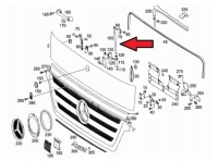 Пружина газова привід решітка капот mb axor i/ii Ціна, фото thumb