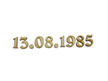 НОМЕРА ФАНЕРНЫЕ 0-9 цифр, набор 50 шт.