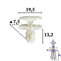 фото thumb №1, Штифт кліпса кришки багажника renault scenic iv