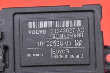 фото thumb №7, Блок управления модуль дверь левый перед 31343027 volvo xc60 1 i рестайлинг 13-17