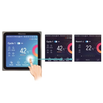 Тепловой насос моноблок 8кВт A+++ Hisense AHZ-080HCDS1 управление приложениями