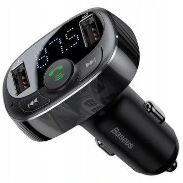 Bluetooth-передатчик Baseus FM, зарядное устройство для MP3, 2 порта USB