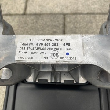 фото thumb №7, Audi s3/a3 8v подлокотник средний кожа кожаный белая nić 8v0864283