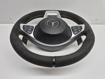 фото thumb №9, Mercedes w176 w205 w166 gt a190 руль алькантара amg подушка безопасности оригинал