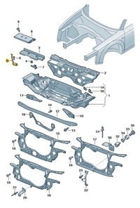 фото thumb №1, Новое оригинальные audi оригинальный номер планка зажимная акумулятора 8e0803123c