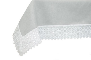 Matowy szary bieżnik plamoodporny koronka 80X330