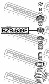 ПОДШИПНИК КРЕПЛЕНИЯ АМОРТИЗАТОРА ПЕРЕДНИЙ FEBEST BZB-639F