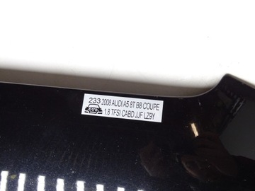 фото thumb №9, Капот крышка перед передняя двигателя audi a5 8t b8 чёрная lz9y 07-11r