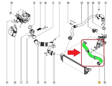 фото thumb №10, Труба turbo renault master iii 2.3 dci 144600588r
