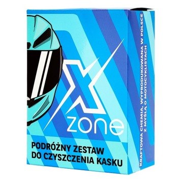 Zestaw podróżny do czyszczenia kasku Xzone + naklejka
