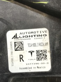 Tesla model 3 фара протитуманна фара правий led 1077396-00-d Недорого, фото thumb