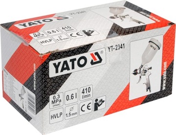 КРАСКОРАСПЫЛИТЕЛЬ HVLP 0,6 л 1,5 мм YATO YT-2341