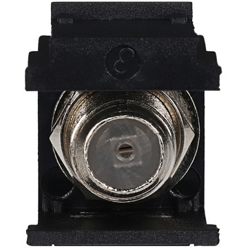 Модуль Keystone F розетка (цилиндр) черный