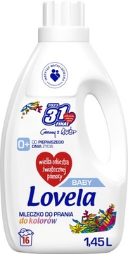 LOVELA Baby Mleczko цветное моющее средство для младенцев и детей 1,45 л