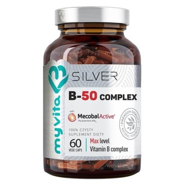 MYVITA Витамин B-50 B-Complex Max Silver 60 капс.