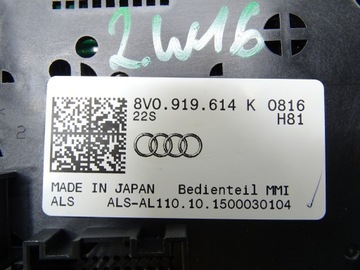 фото thumb №8, Панель переключатель управление mmi радио навигация 8v0919614k audi a3 8v