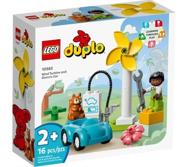 LEGO DUPLO 10985 АВТОМОБИЛЬ ЭЛЕКТРА ВЕТРОВАЯ ТУРБИНА